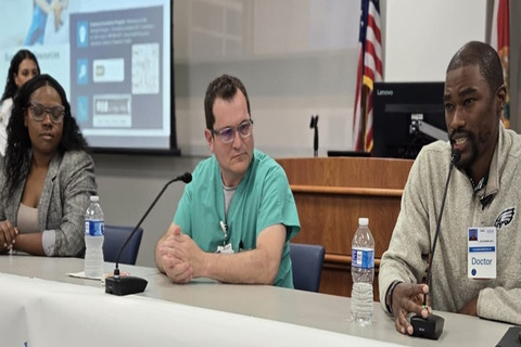 Panelists: Angelica Jean Pierre, Carlos Gonzalez, and Lamere Buchanan